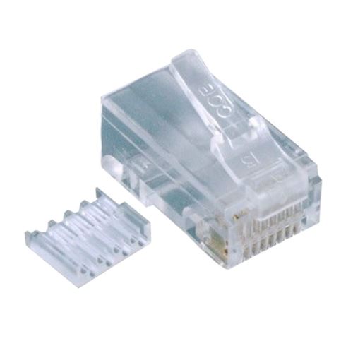 Cat 6 RJ45 Modular UTP Network Connector Plug Solid Conductor Type 50 Pcs.