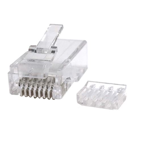 Tripp Lite Cat6 RJ45 Pass-Through FTP Modular Plug, 50 Pack - network  connector