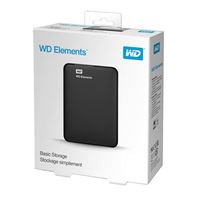 Wd 5tb elements portable, hard disk esterno portatile, usb 3.0