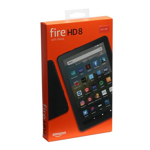 Fire 8 HD with Alexa - Black; 8.0 1280 x 800 HD IPS Display;  MediaTek MT8168 2.0GHz Quad-Core CPU; 2GB RAM & - Micro Center