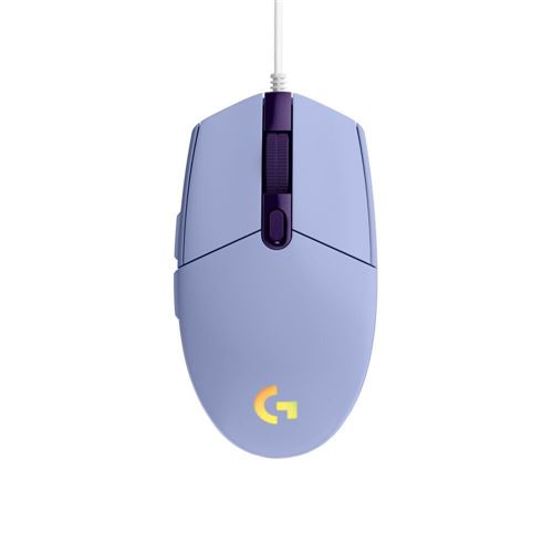 Logitech G G203 LIGHTSYNC Gaming Mouse - Lilac - Micro Center