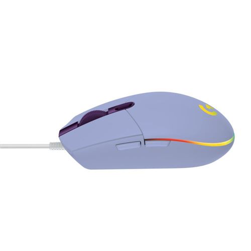 Logitech G G203 LIGHTSYNC Gaming Mouse - Lilac - Micro Center