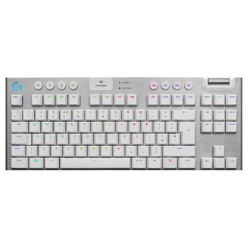 G G915 TKL Tenkeyless LIGHTSPEED RGB Gaming Keyboard (White) - Tactile Switch - Micro Center