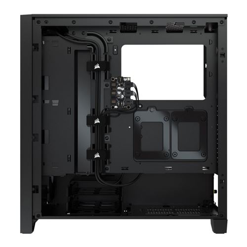 Corsair iCUE 4000X RGB Mid-Tower Computer Case - Black - Micro Center