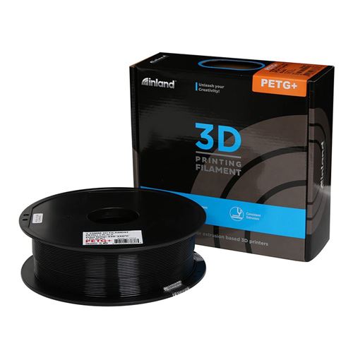 Inland 1.75mm PETG+ 3D Printer Filament - 1kg (2.2 lbs) Spool