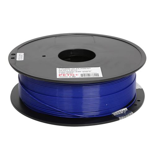 Inland 1.75mm PETG+ 3D Printer Filament 1kg (2.2 lbs) Spool - Blue - Micro  Center