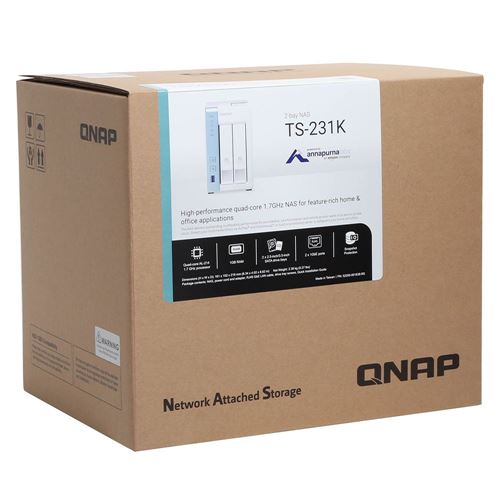 QNAP TS-231K 2 Bay Personal Cloud NAS - Micro Center