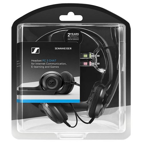 Opsætning dok Oberst Sennheiser PC 3 Wired Chat Headset - Black; Noise Canceling Microphone;  Stereo Sound - Micro Center