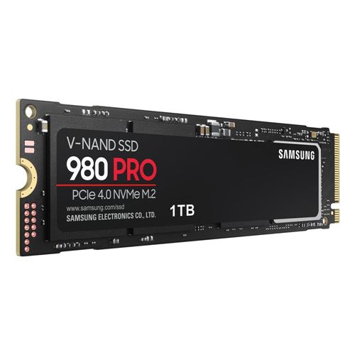 Samsung 980 Pro SSD 1TB M.2 NVMe Interface PCIe Gen 4x4 Internal