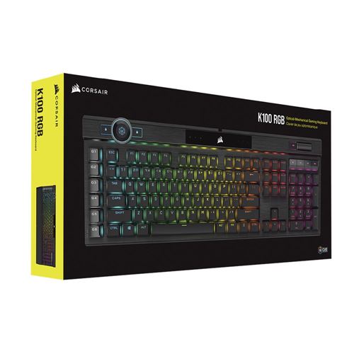 Corsair K100 RGB Mechanical Gaming Keyboard - Cherry MX Speed RGB - Micro  Center