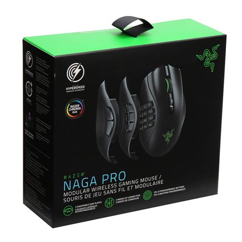 Razer Naga Pro Modular Bluetooth Wireless RGB Gaming Mouse with 3 Swap –  Computerspace