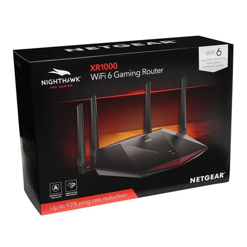AX5400 Gbps; NETGEAR Micro Router; Wireless up Gaming 6 Pro DumaOS to Optimizes speed Nighthawk Center 5.4 3.0 - WiFi XR1000 6-Stream