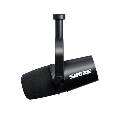 Shure Bundle, Compass Microphone Boom Arm w/ MV7-K Dynamic Microphone  (Black) and Cable