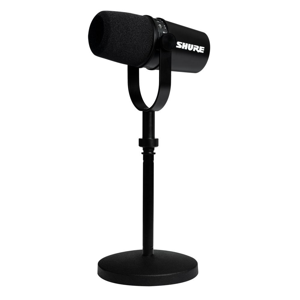 Shure MV7 Podcast USB/XLR Dynamic Microphone Black; Podcasting