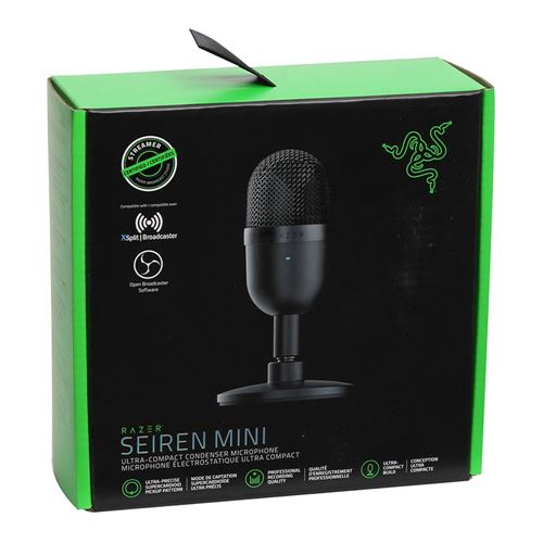 Razer Seiren Mini USB Condenser Microphone - Black; for Streaming and  Gaming on PC; Professional Recording Quality; Precise - Micro Center