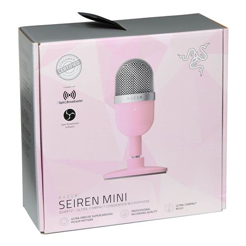 Razer Seiren Mini Microphone, Portable Ultra-Compact Condenser Mic, Me, Microphones, Razer — Discount Office