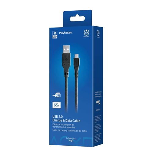 PowerA USB Charge Cable for Playstation 4 - Micro Center