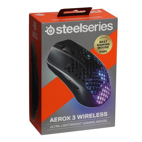 Souris gaming - SteelSeries Aerox 3 Wireless - sans fil - Mega Pc