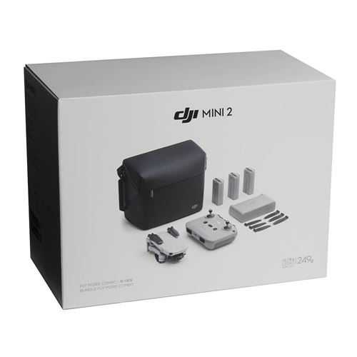 DJI AC Mini 2 Combo (Gray); 3-Axis Gimbal with 4K Camera, 12MP