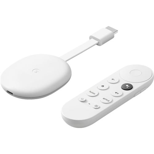 Google Chromecast with Google TV 4K HDR Streaming Media Player - Snow -  Micro Center
