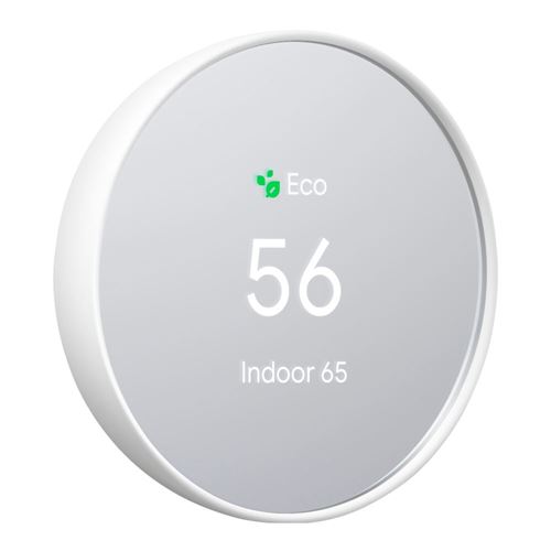 Google Nest Thermostat - Smart Programmable Wi-Fi Thermostat - Snow