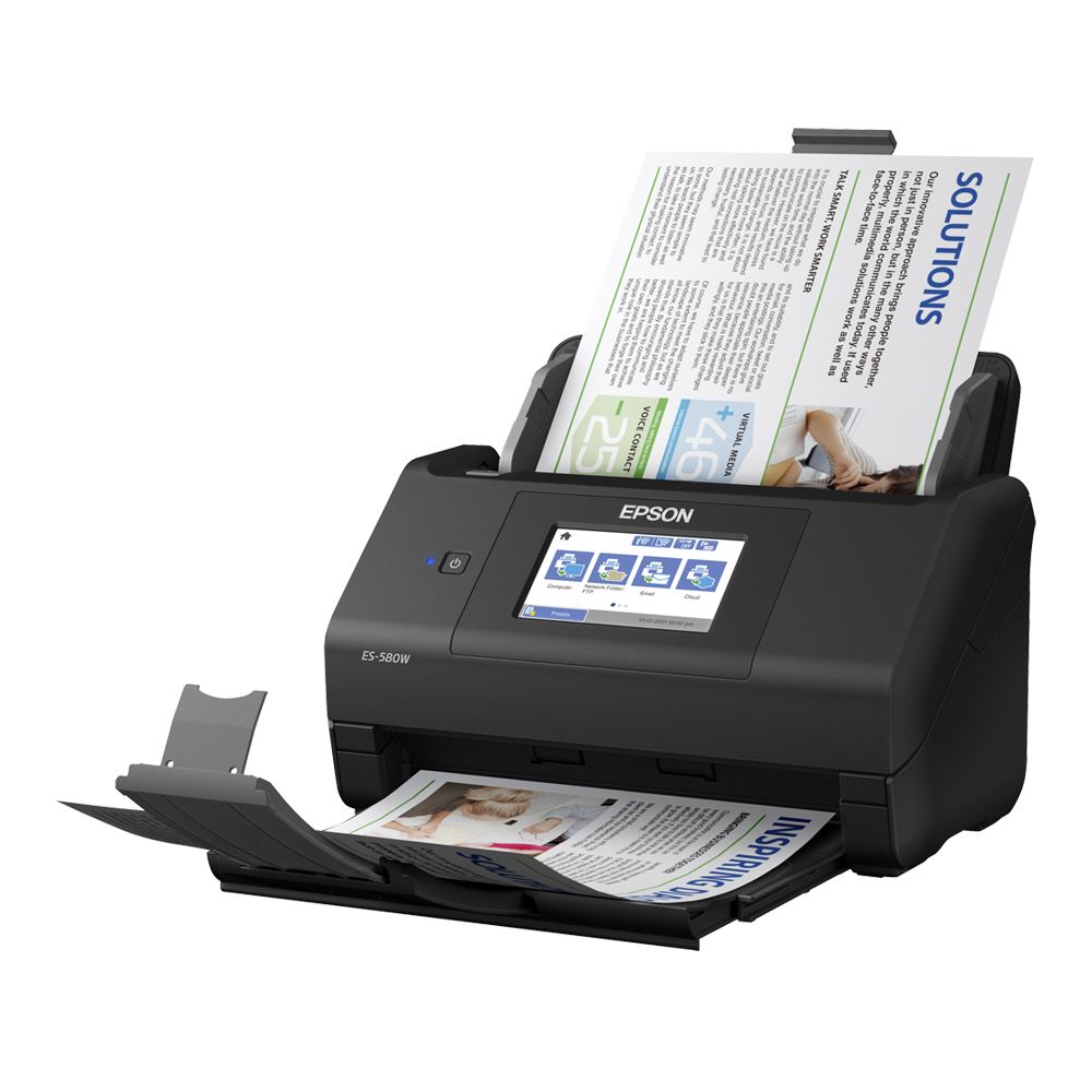 Epson WorkForce ES-580W Wireless Duplex Touchscreen Document Scanner ...