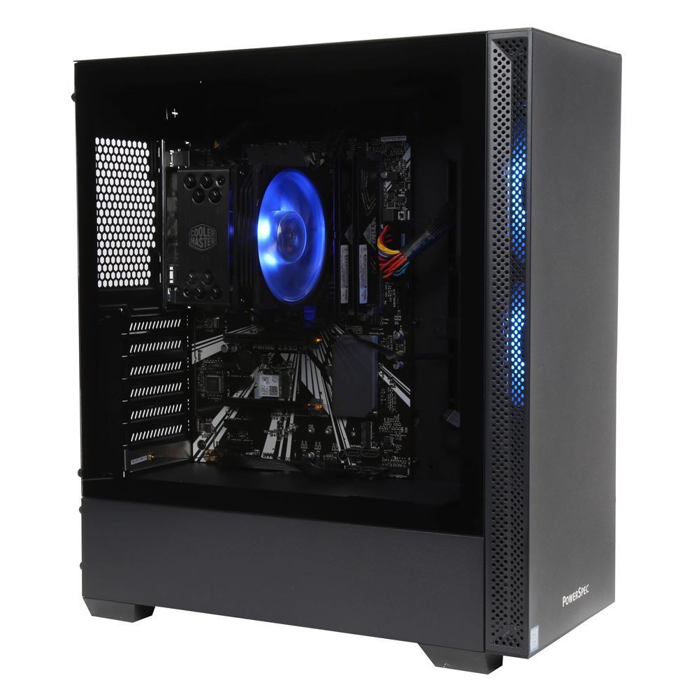 PowerSpec B744 Desktop Computer; Intel Core i7 9700K 3.6GHz Processor ...