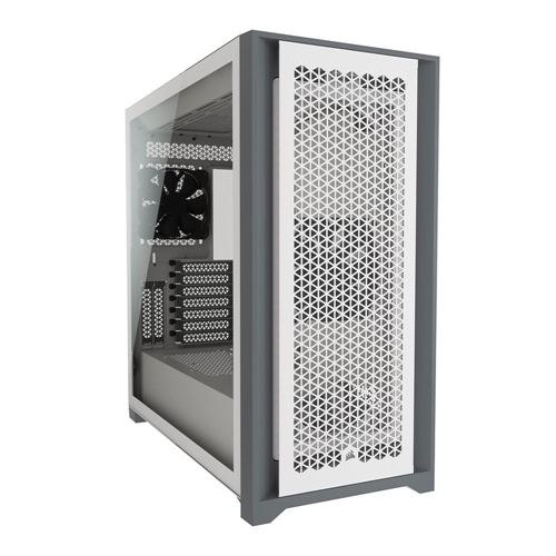 HYTE Y60 Modern Aesthetic Dual Chamber Panoramic Tempered Glass Mid-Tower  ATX Computer Gaming Case - White - PCIe 4.0 Riser - Micro Center