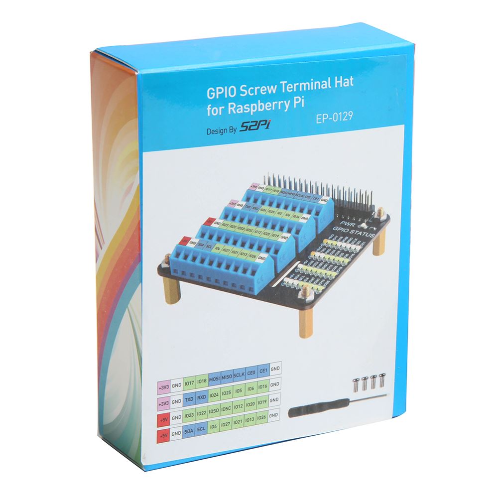 52Pi RPi GPIO Screw Terminal Hat Micro Center