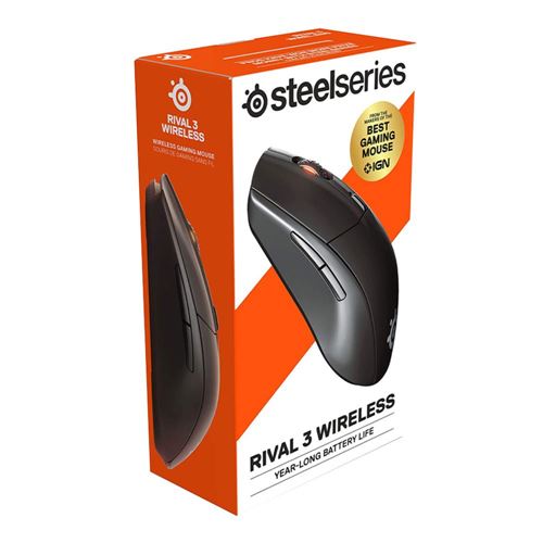 SteelSeries Rival 3 Wireless - Mus - Optisk - 6 - Svart