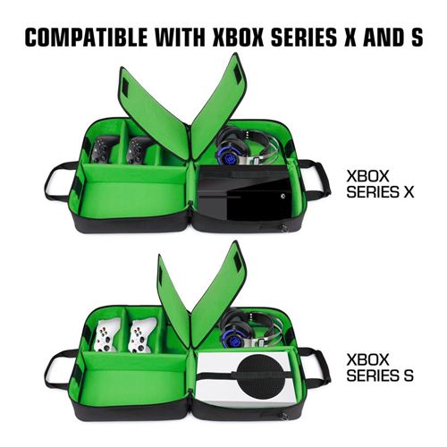 stuk slank Narabar Accessory Power USA GEAR Xbox Case - Console Case Compatible with Xbox  Series X and Xbox Series S with Customizable Interior - Micro Center