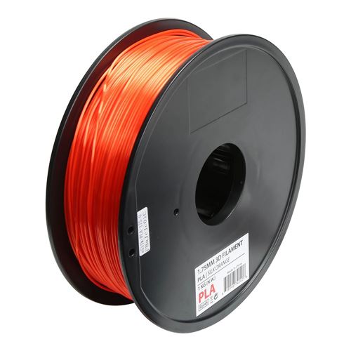 Inland 1.75mm Orange Silk PLA 3D Printer Filament - 1kg Spool (2.2