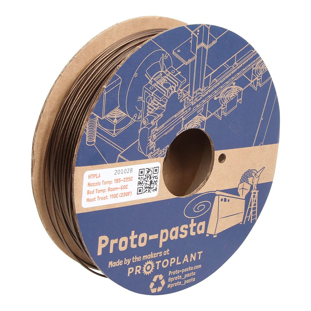 ProtoPlant Protopasta 1.75mm Double Espresso Metallic Brown HTPLA 3D ...