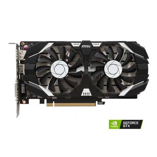 MSI NVIDIA GeForce GTX 1050 Ti Overclocked Dual-Fan 4GB GDDR5 PCIe 