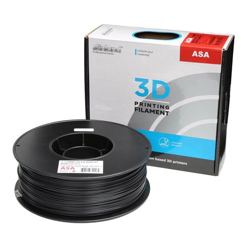 Inland PolyLite 1.75mm Black ASA 3D Printer Filament - 1kg Spool (2.2 lbs)  - Micro Center