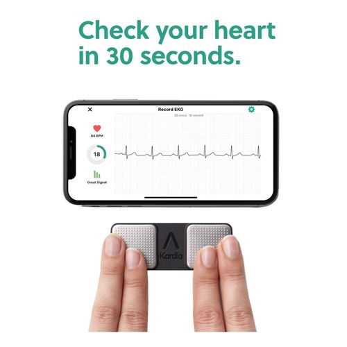 KardiaMobile 1-Lead Personal EKG Monitor – Record EKGs at Home – Detects  AFib and Irregular Arrhythmias – Instant Results in 30 Seconds – Easy to  Use