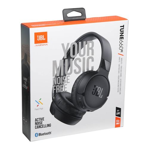 JBL Tune 660NC Active Noise Cancelling Bluetooth Headphones - Black for  sale online