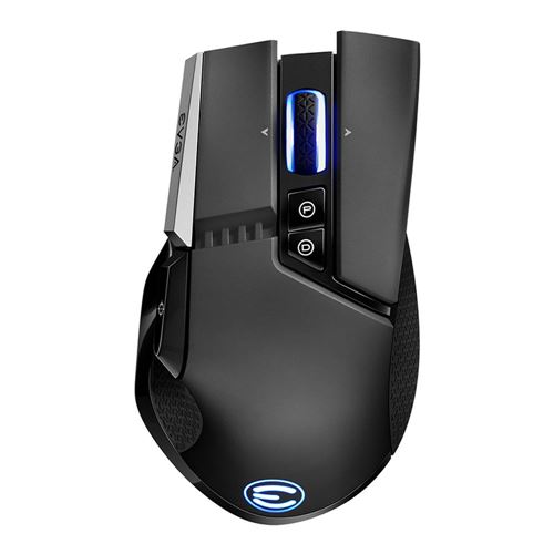 EVGA X20 Gaming Mouse Wireless, Customizable, 16,000 5 Profiles, 10 Buttons, Ergonomic 903-T1-20BK-KR - Black - Micro Center