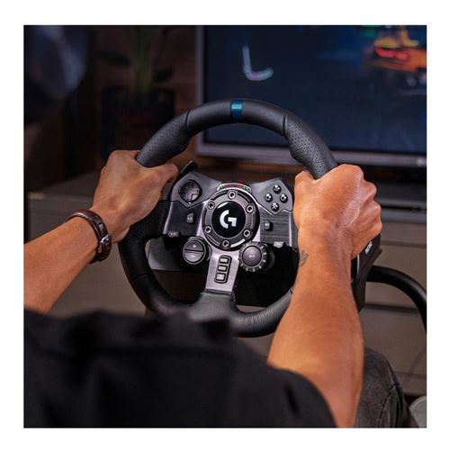 Logitech G923 Racing Wheel and Pedals, TRUEFORCE Force Feedback, Real  Leather + ASTRO A10 Gen 2 Wired Headset - For PS5, PS4 and PC, Mac - Black