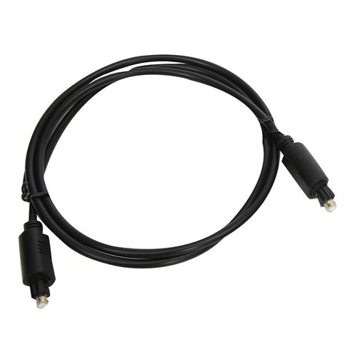 Inland Toslink Male Male Digital Optical Cable 3ft - Black - Center
