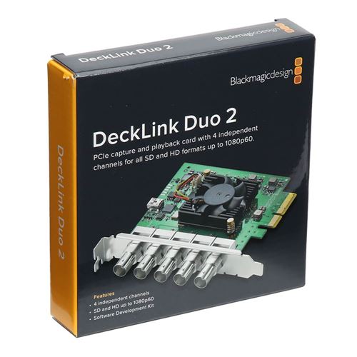 Blackmagic Design DeckLink Duo 2 4ch SDI Playback and Capture Card BDLKDUO2  - Micro Center