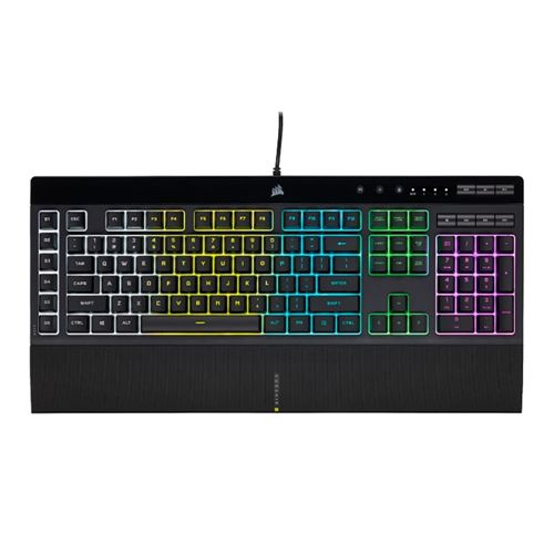 Corsair K55 RGB PRO Gaming Keyboard, Backlit RGB LED, Black - Micro Center