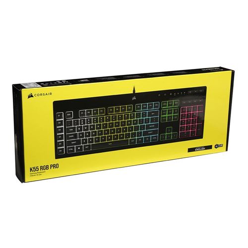 CORSAIR K55 RGB Pro Full-size Wired Dome Membrane Gaming Keyboard