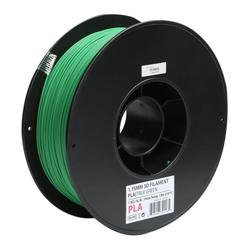 Inland 1.75mm PLA 3D Printer Filament 1kg (2.2 lbs) Cardboard Spool - True  Green; Dimensional Accuracy +/- 0.03mm, Fits Most - Micro Center