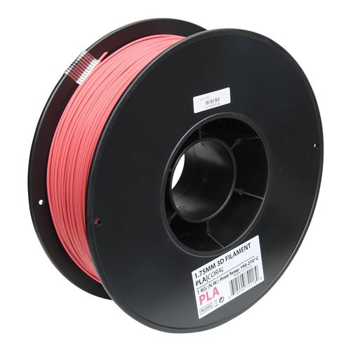 Inland 1.75mm PLA 3D Printer Filament 1kg (2.2 lbs) Cardboard Spool -  Coral; Dimensional Accuracy +/- 0.03mm, Fits Most - Micro Center
