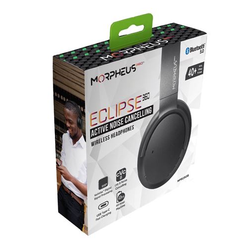 Morpheus 360 Pulse HD V-Hybrid True Wireless Earbuds, Black (TW7800B)