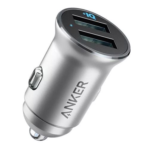 Anker PowerDrive 2 Alloy - Silver - Micro Center
