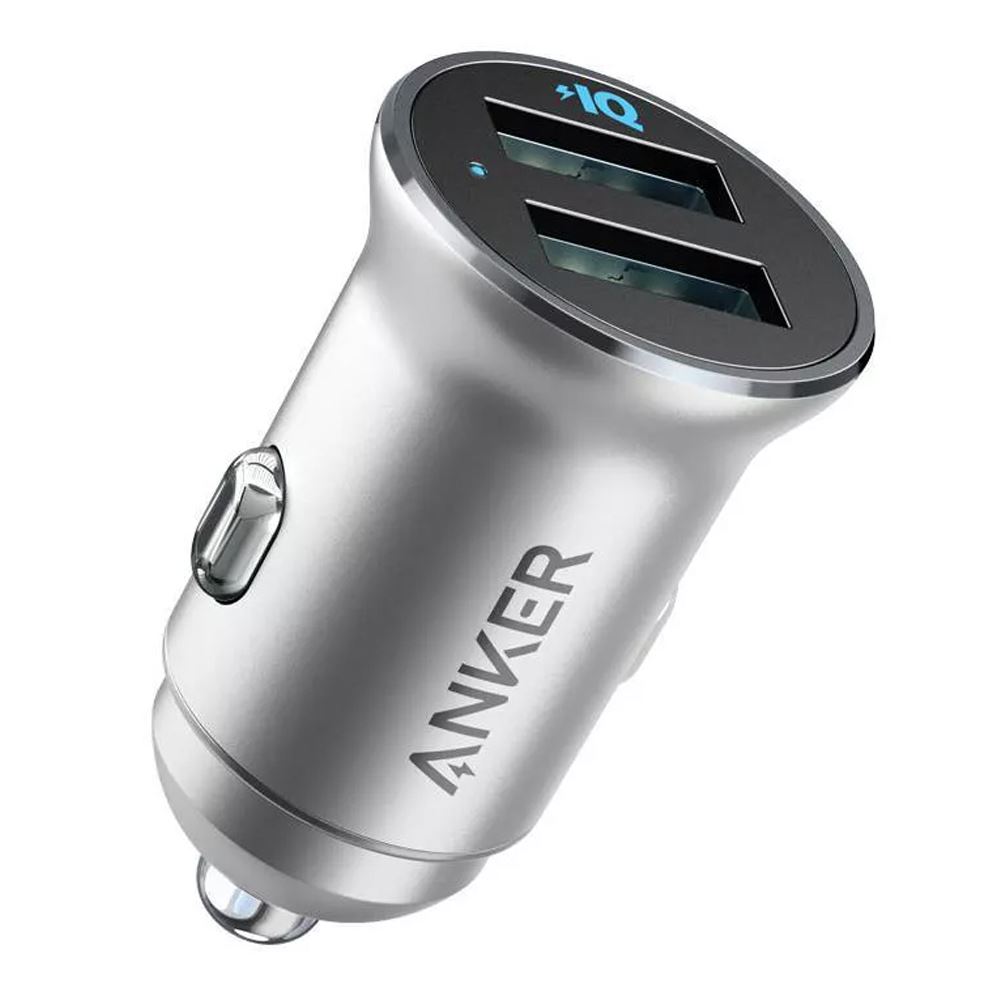 Anker PowerDrive 2 Alloy Silver Micro Center