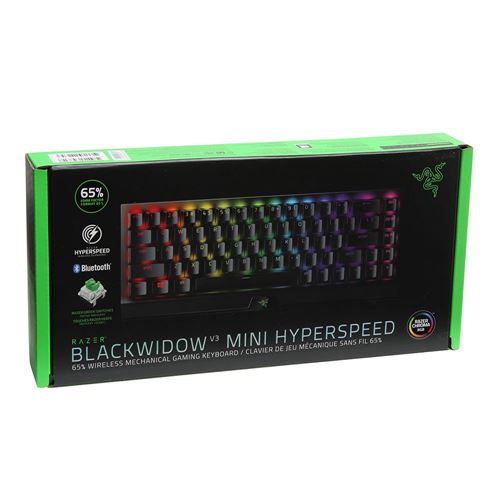 Razer BlackWidow V3 Mini HyperSpeed TKL 65% Wireless RGB Mechanical Gaming  Keyboard - Green Switch - Micro Center