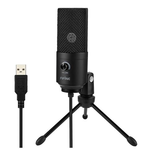 FiFine USB Condenser Podcast Microphone for Recording Streaming on PC and  Mac, Computer Gaming Mic for PS4 Headphone Output - Micro Center